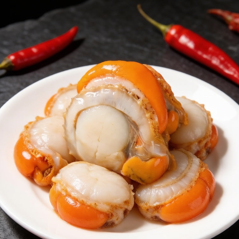 Roe-On Frozen Scallop Meat